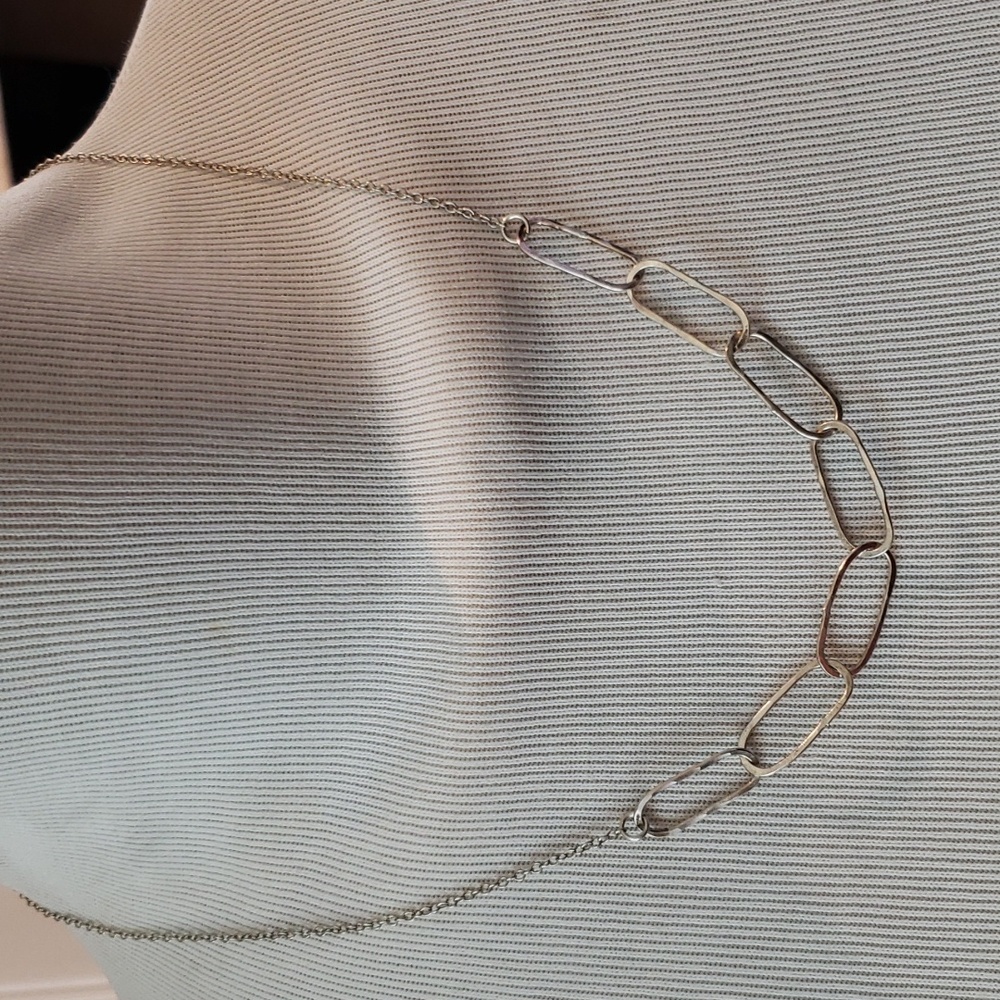 Lotus silver necklace